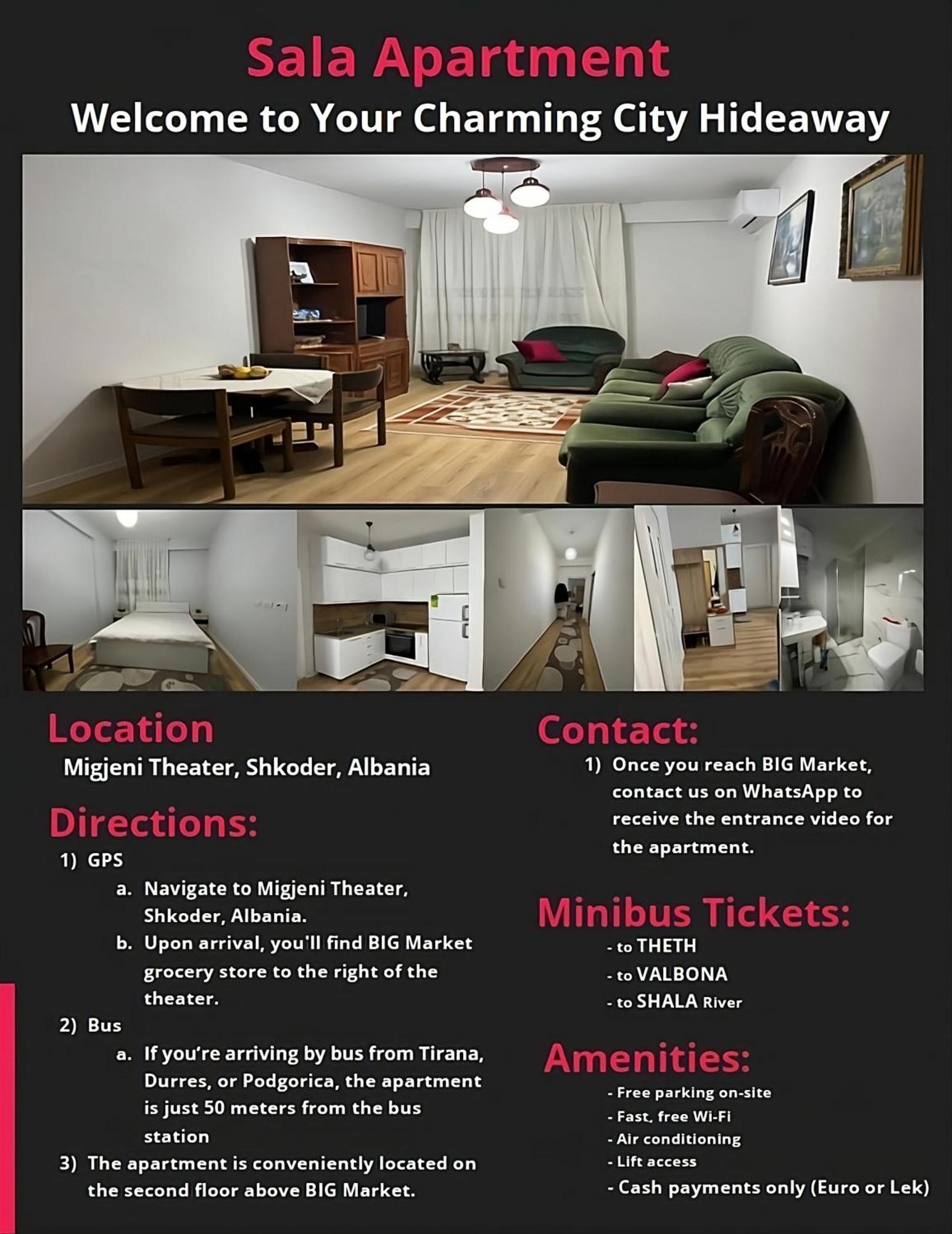 Sala Apartment Shkodër Buitenkant foto